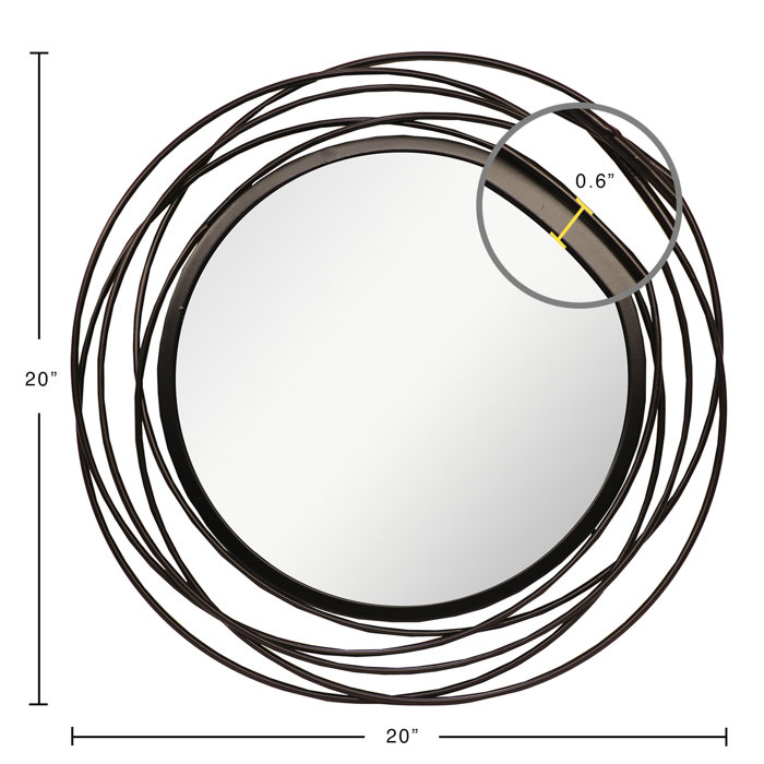 Wrought Studio Circle Mirror Wayfair